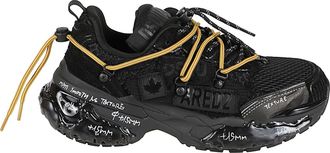Dsquared2 Faster Calf Leather Accent Low-Top Sneakers