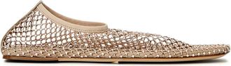 CHRISTOPHER ESBER Minette ballerina shoes - women - Calf Leather/Crystal/Leather/Mesh - 36 - Neutrals