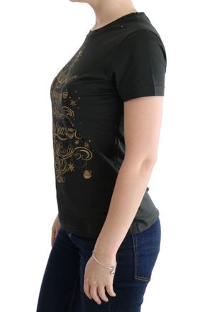 Dolce & Gabbana Gold Ornamental Print T-Shirt - Black