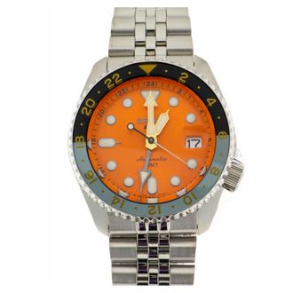 Seiko Unisex - Ssk 005K1 - Herenhorloge 5 Automatisch 3 Wijzers - Dames - Horloges - Oranje - ONE Size - Accessoires