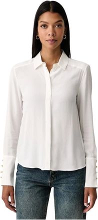 Patrizia Pepe Camisa de viscosa - Blouses & Shirts - Mujer - Blanco - XS