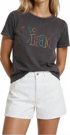 Chrldr Ciao Perfect Tee In Shadow