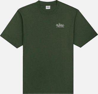 Parlez Clothing Mens Parlez Foliage Scape T-Shirt - Green - Size: 42