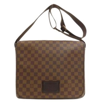 Louis Vuitton Pre-owned Brooklyn MM Schoudertas - Dames - Pre-owned - Bruin - Maat: ONE Size