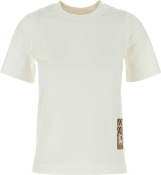 Burberry White Cotton T-shirt