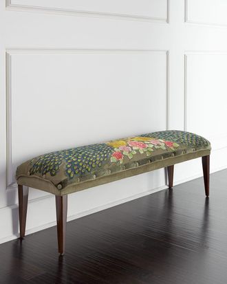 Haute House Home Peacock Bench, 62