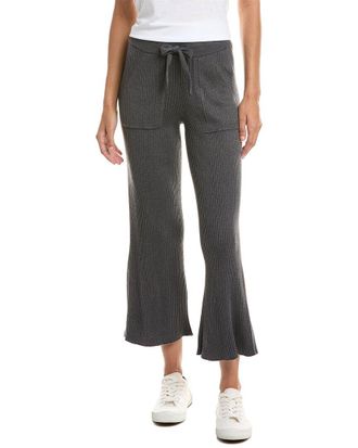 Splendid Rib Knit Wide Leg Crop Pant