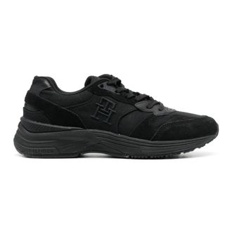Tommy Hilfiger Heren, Schoenen, Zwart, Maat: 44 EU Leer
