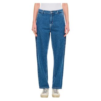 Carhartt Work in Progress Carhartt Wip, Loose-fit Jeans, female, Blue, Size: W25 Pierce Pant Straight