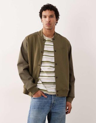Paul Smith Giacca bomber vestibilit&agrave; classica kaki-Verde