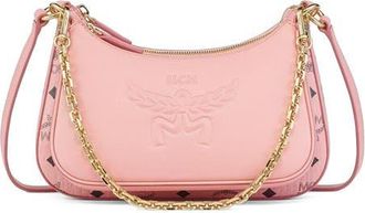 MCM Aren Duo Hobo in Visetos in Soft Pink at Nordstrom