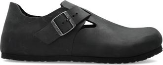 Birkenstock London BS - Heren - Platte Schoenen - Zwart - 43 EU - Leer - Schoenen