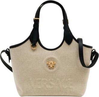 Versace Handbags, female, Beige, Size: ONE SIZE Kleio Quilted Mini Bag