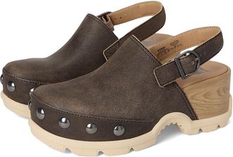 Sorel Roamn Clog Rvt Womens Shoes Canoe/Bleached Ceramic : 10.5 B - Medium, Leather