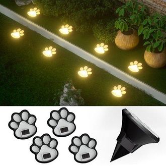 OEM Iluminaci&oacute;n Solar Para Jard&iacute;n, Juego De 4, Iluminaci&oacute;n Decorativa Solar Para Jard&iacute;n, Blanco C&aacute;lido, Resistente Al Agua