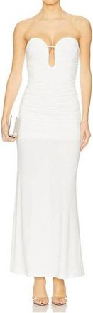 Bardot Elvira Strapless Maxi Dress In White