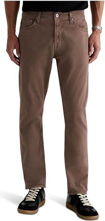 AG - Adriano Goldschmied Everett Slim Straight Pant Mens Casual Pants Sulfur Taupe Grey : 30 34, Cotton/Elastane