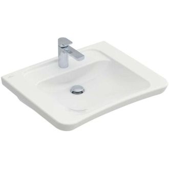 Villeroy & Boch Architectura Vita, Lavabi sospesi, 650 x 550 mm, Rettangolare, Ex Targa Architectura, foro centrale per rubinetteria perforato, senza troppopieno, i