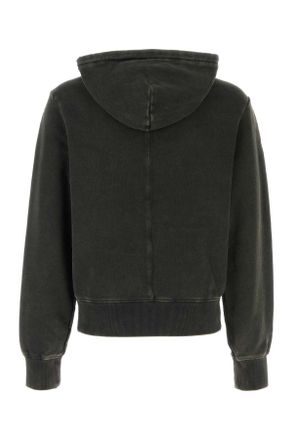 Entire studios Mens Slate Cotton Sweatshirt Washedblack Exterior: Felpe