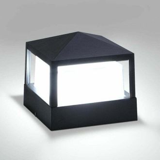 Gabrielle Gabrielle - Farola De Pilar Para Puerta, Luz Exterior, Columna, Villa, Ip65, Impermeable, Aluminio, Para Jard&iacute;n, Paisaje, C&eacute;sped, Puerta, Valla, Luz D