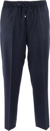 BRIGLIA 1949 elasticated-waistband trousers - Blue