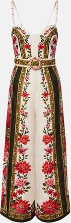 Farm Rio Wonder Rio belted linen jumpsuit