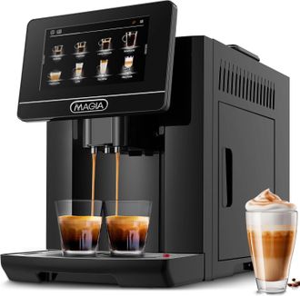 Zulay Kitchen Zulay Magia Fully Automatic Espresso Machine With Grinder - 19 Customizable Coffee Options - Auto-Cleaning For Easy Maintenance