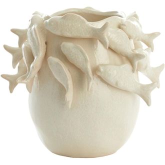 Light & Living Light&living - Vaso in ceramica cr&egrave;me fish di 29x28,5x27 cm