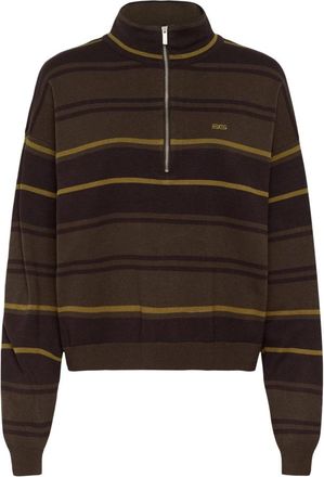 Gestuz Thalio Pullover - Dames - Vesten met rits - Bruin - XL - Polyester - Hoodies & sweatvesten
