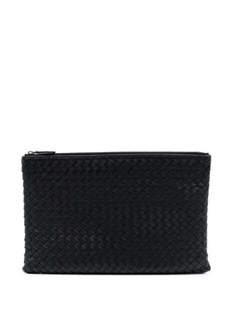 Bottega Veneta 2012-2025 Nappa Intrecciato clutch bag - unisex - Nappa Leather - One Size - Black
