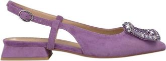 Alma En Pena Platte brogue schoen - Dames - Ballerinas - Paars - 40 EU - Leer - Schoenen