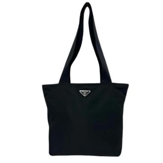Prada Pre-owned Tote Bags, female, Black, Size: ONE SIZE Pre-owned Tessuto Nylon Tote Bag
