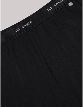 Ted Baker Mens Solid Patterned Short Sleeve Pyjama Set - Black - Size: XL 5