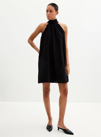 Grace & Mila Womens Flared lace halter dress