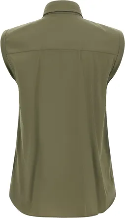 Brunello Cucinelli Monile Trim Collar Blouse - Olive