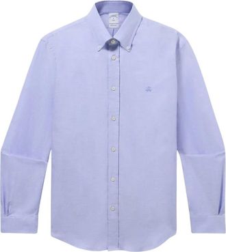 Brooks Brothers Regular Fit Oxford Overhemd met Button Down Kraag - Heren - Casual Overhemden - Grijs - S - Katoen - Overhemden