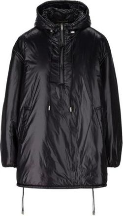 Saint Laurent Jassen, Dames, Zwart, M, Polyester, Cassandre Anorak Jas