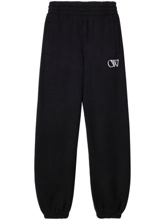 Off-white Katoenen trainingsbroek met logo - Wit