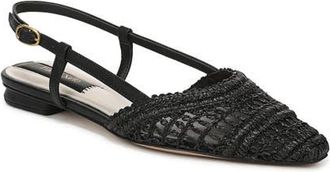 Franco Sarto Riona Slingback Flat in Black at Nordstrom, Size 6.5