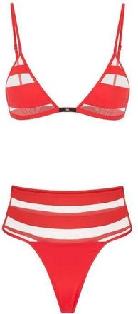 Elisabetta Franchi Badmode, Dames, Rood, XS, Bikini in Lycra