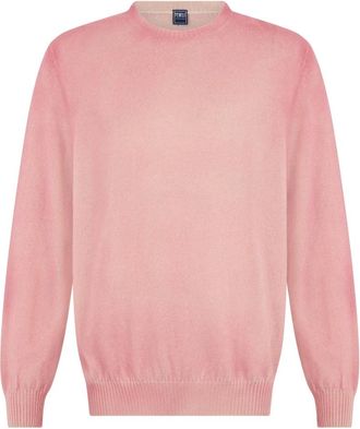 Fedeli Long-sleeve Jumper - male - Fedeli - Cashmere Knitwear - Pink - 4XL - Knitwear