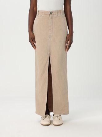 Brunello Cucinelli Brunello Cucinelli Womens Long Cotton Maxi Skirt - Tan - Size EU 42 (Womens)