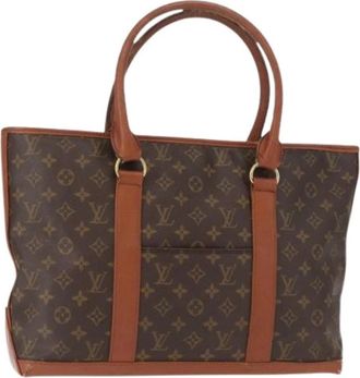Louis Vuitton Pre-owned Canvas Tote Bag - Dames - Vintage Shopper - Bruin - ONE Size - Vintage