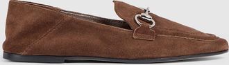Gucci Womens Jordaan Soft Loafer, Brown, Leather