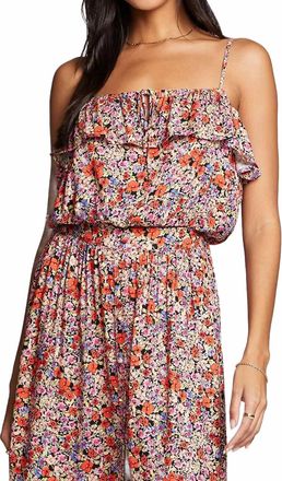 Saltwater Luxe Jinni Tank Top In Multi-Flower Red