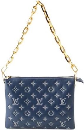 Louis Vuitton Pre-owned Coussin PM - Dames - Vintage Schoudertas - Blauw - ONE Size - Leer - Vintage