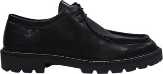 Nicholas Deakins Derbyschoenen voor heren van volnerfleer (Zwart)