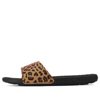 Puma (WMNS) PUMA Cool Cat Sports Leopard Slipper Black 373844-01