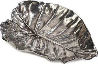 Zodax Aspen Quaking Leaf Antique Pewter Trays