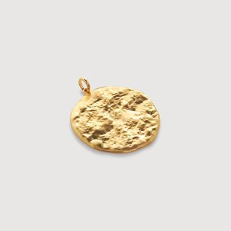 Monica Vinader Gold Capri Disc Pendant